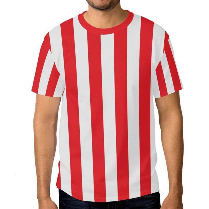 Simple Vertical Stripes Pattern T Shirts For Men Summer Casual Daily Wear 3D Printed T-shirts Loose Breathable Short Sleeve Tees Y250819
