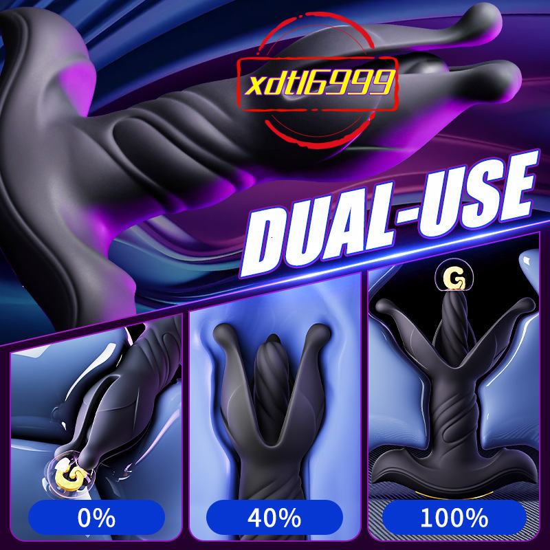 Silicone Remote Control Mens/Womens Prostate Massager Stretching Impact Slapping Insertion Vibrating Toys