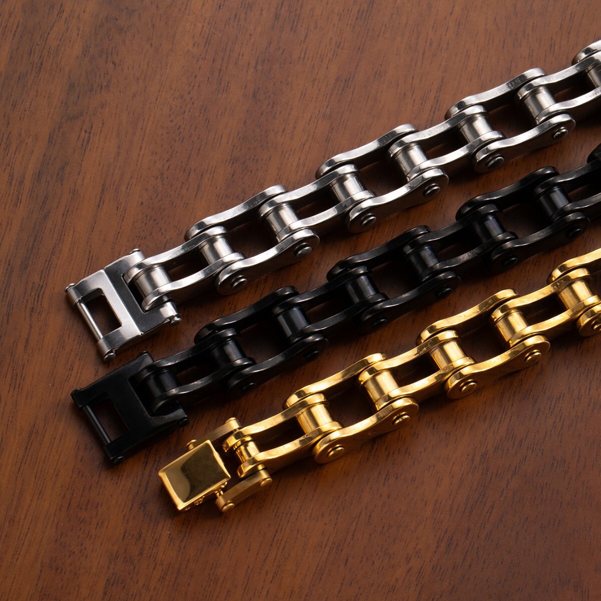 Hot Selling Trendy Stainless Motorcycle Chain Bicycle Titanium Steel Personalized Men's Bracelet