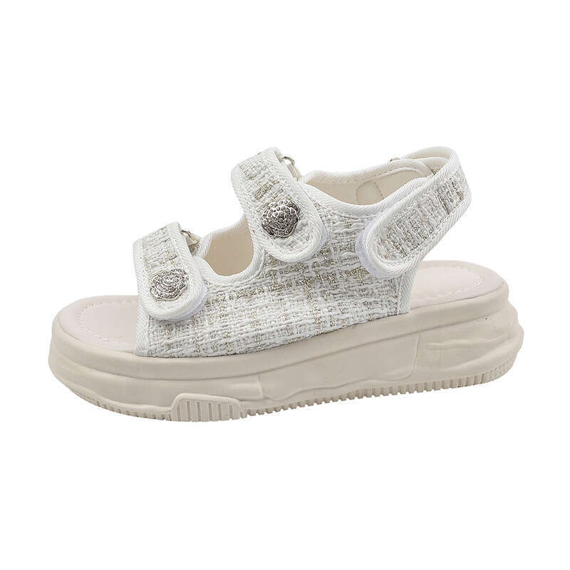 2023 Summer Shoes Beach Casual Party Fashion Versatile Thick-Soled Sandals Women's Factory Direct