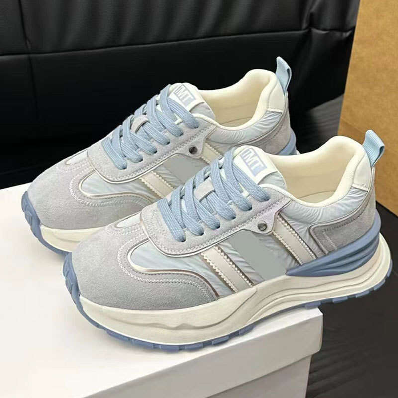 2025 Summer New Style Dexun Versatile Fashionable Height-Increasing Casual Waffle Sneakers for Petite Women, Dad Shoes