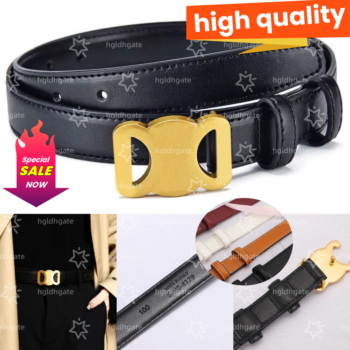 Designer belt women leather belts for men designer fashion 2.5cm width black brown simple plated gold buckle luxury belt men ceinture luxe jeans waistband top hg02