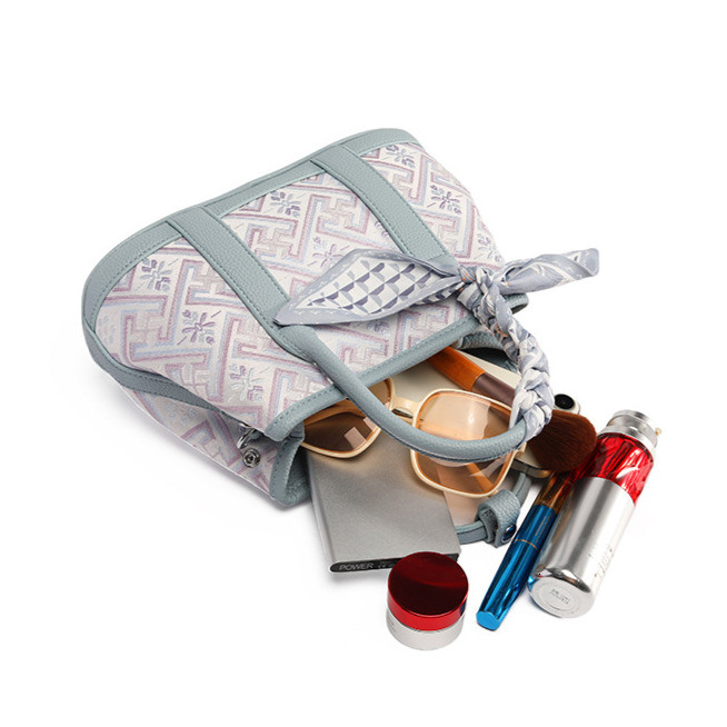 Free Shipping Designer Luxury Chinese Style Brocade Bucket Bag Handbag Commuter Crossbody Women's Bag Versatile High-quality Shoulder Bag Leisure