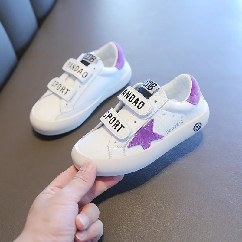 Small White Shoes Autumn Girls Dirty Casual Stars Breathable Boy Board Sneakers Comfortable Daily Kids 250819