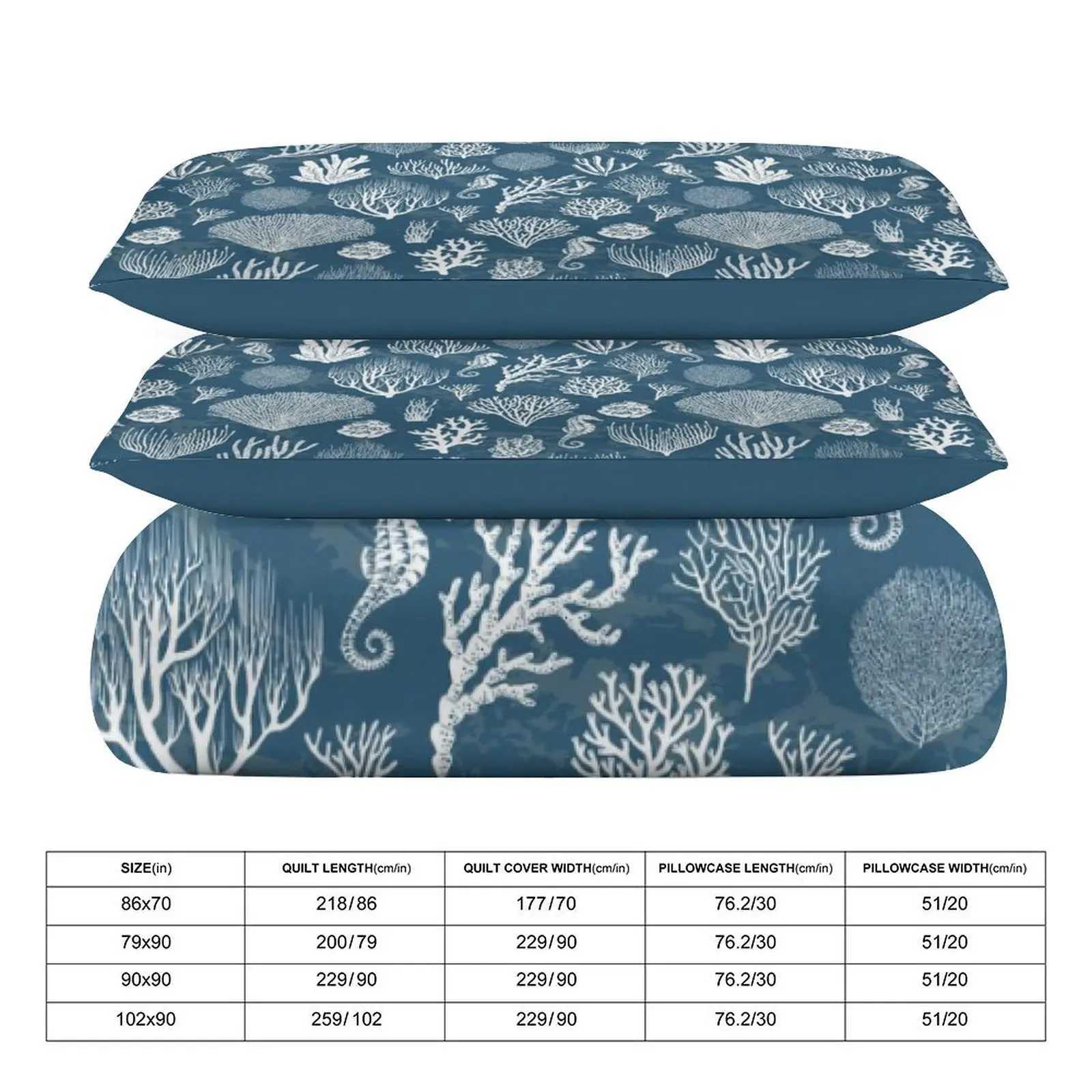 Dreamy Marine - style 3 - Piece Bedding Set Skin - friendly Fabric for a Cozy Sleep Space Y250819