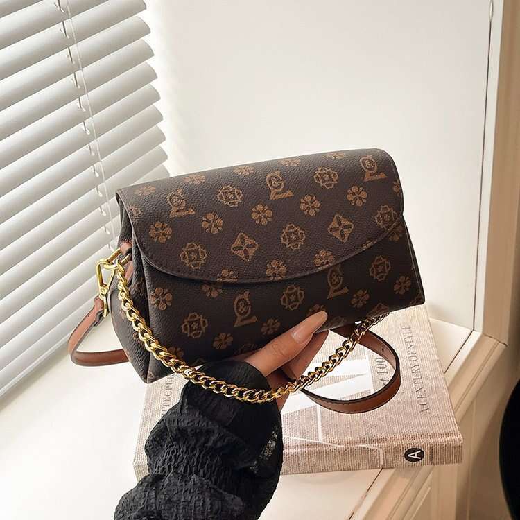 Designer Super Popular Small Shoulder Bags for Women 2025 Light Luxury Single Crossbody Classic Monogram Chain Bag