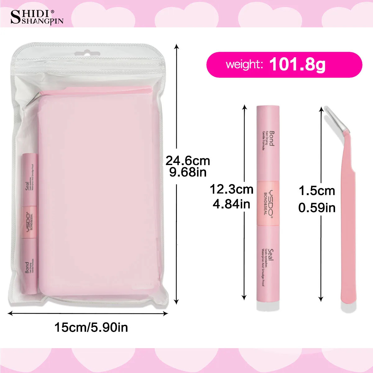 1432 Rows Individual Lashes Kit Cluster Eyelash Diy Lash With Bond and Seal Glue Remover tweezer 250811