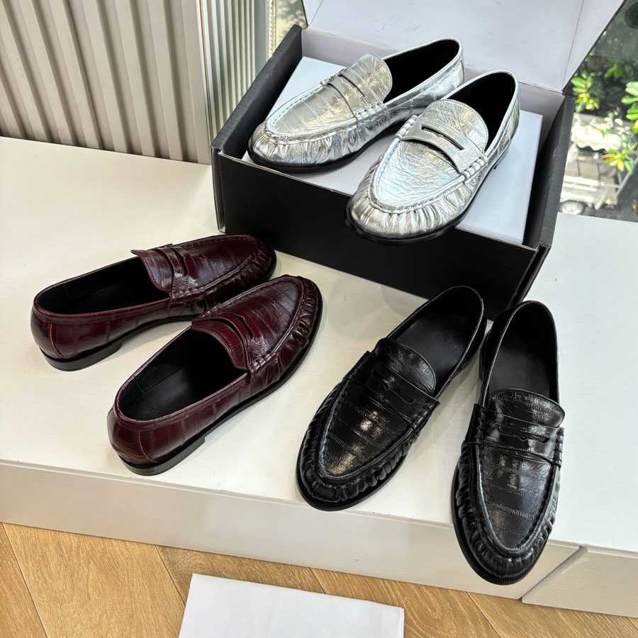 designer loafers for women lady Luxury loafer mule clog sandal top quality Women's slip on Flat heel dress Classic brown Suede holiday Driving shoes Leisure Burgundy