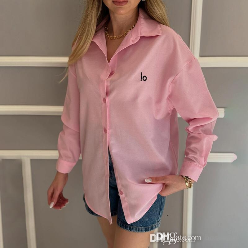 Summer Womens Designer Shirts Blouses Fashion Embroidery Tops Luxury Shirt Women Long Sleeve Lapel Jacket Coat Loose Clothes