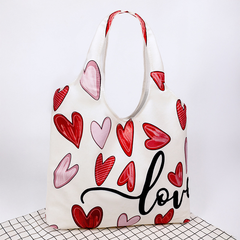 2025 autumn printed polyester canvas bag large capacity shoulder bag women's bag light luxury niche fashion handbag women's crossbody bag wo