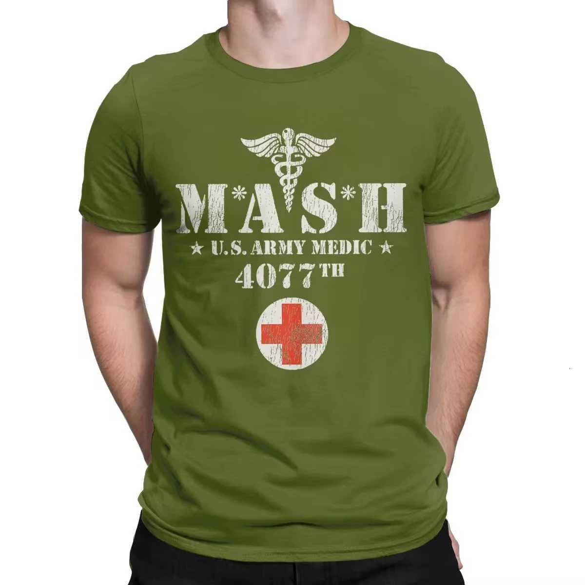 Mash 4077 Summer Oversized Round Neck Harajuku Retro Fashion Mens Short Sleeve Tees Casual Funny Cotton Men Tops Y250819