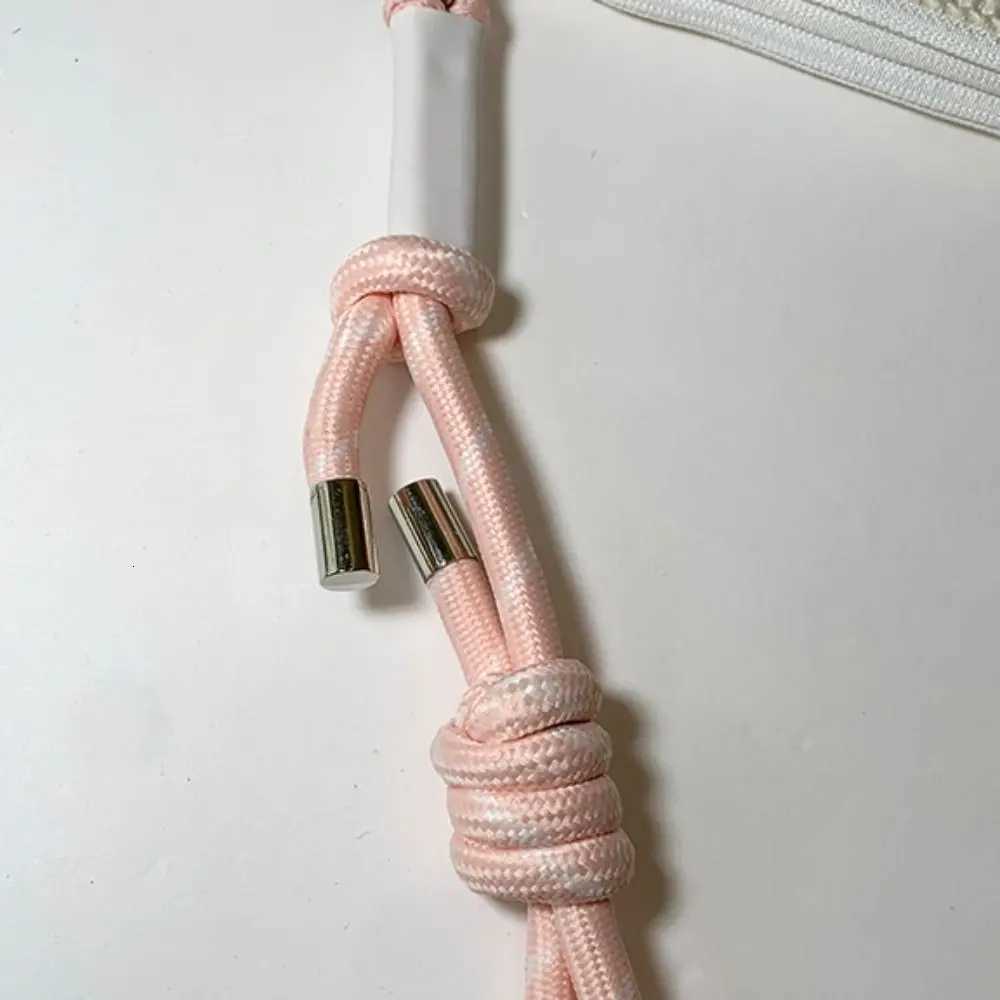 Sweet Korean Style Nylon Mesh Bag Double-layer Purse Nylon Crossbody Bag Solid Color Wallet Bags Mobile Phone Bag Outdoor Y250819