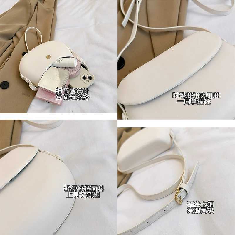 New Trendy Single-shoulder Crossbody Bag for Women with Feel and Versatile Commuting Saddle Bag Features A Niche Design Y250819