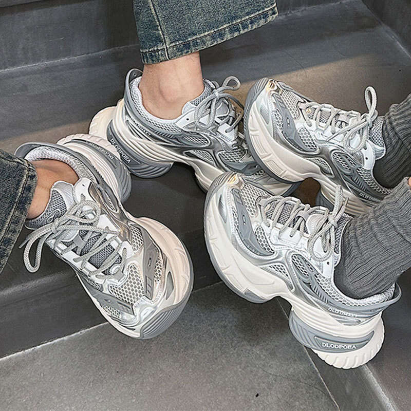 Celebrity Scorpio Thick-Soled Height-Increasing Dad Shoes for Women 2025 Summer and Autumn New Fashion Versatile Sports Couple Style Trendy