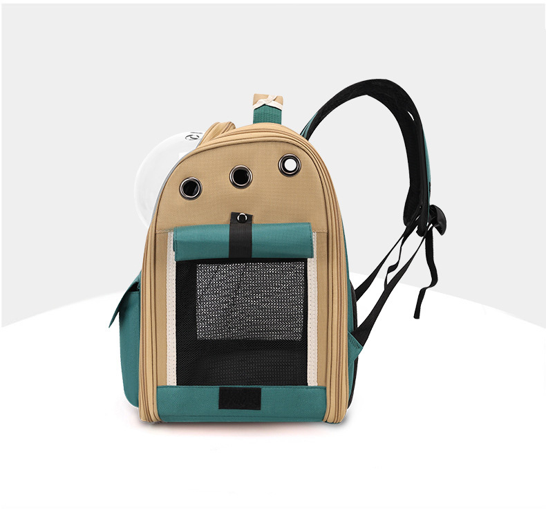 Outdoor Breathable Small Backpack Cats Pet Carrier Customized Logo PVC Oxford Leather Animal Dogs