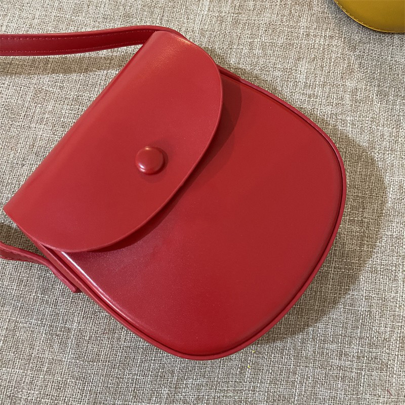 2025 Autumn New Korean Women's Red Small Bag Candy Color Mobile Phone Bag Student Women's Shoulder Bag Women's Crossbody Bag Designer B