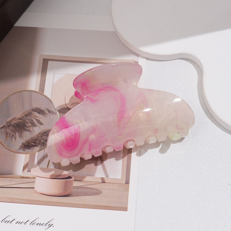 Gradual gold glitter acetate hair clip shark clip