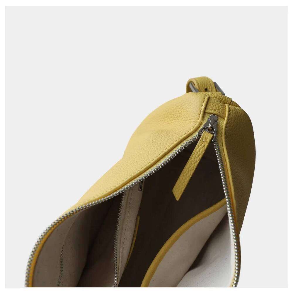 Designer Bags Ins Chic Design Soft Horizontal Cylindrical Shape Pillow 100% Real Leather Women Shoulder Bag Yellow Sky Blue Purse Luxury Bag