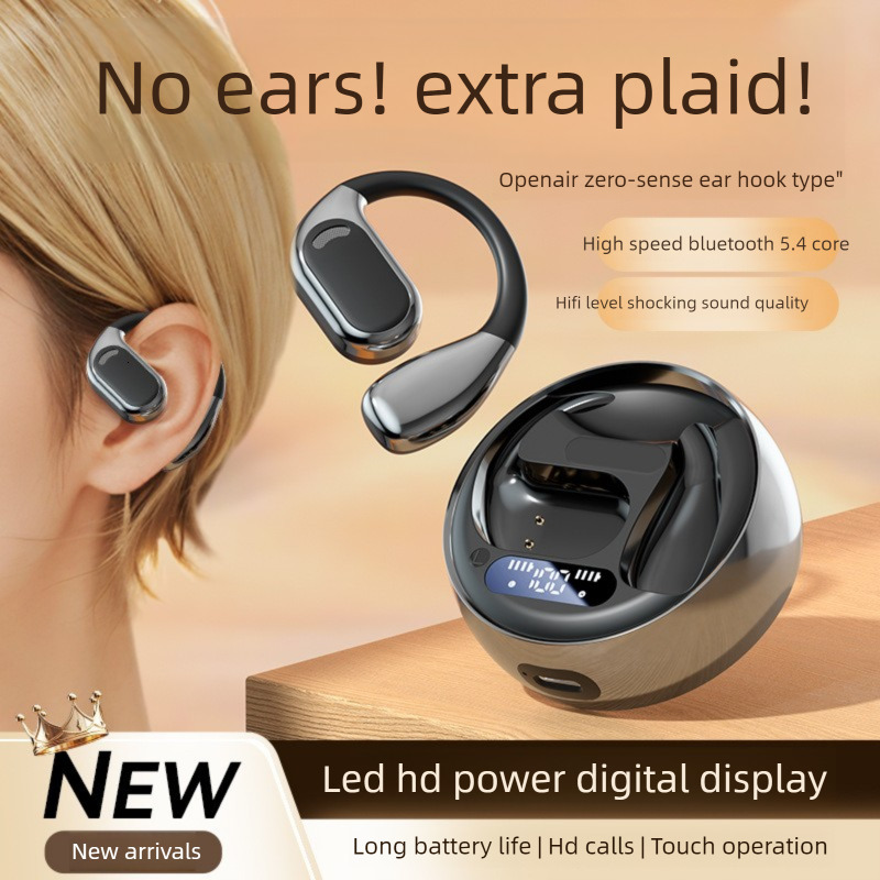 headphones Open Wireless Bluetooth Air Bone Conduction Ear-hook Running Sports Headphones 5.4