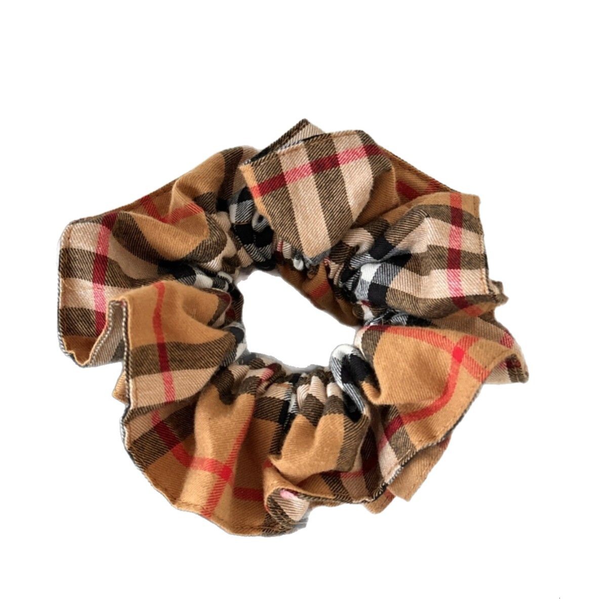 Classic Checkered Retro Designer Hair Clips Fabric Ring Elegant Casual Sexy And Luxurious Bun Hair Ring 2025 New Style Tied Hair Ring Hair Accessory