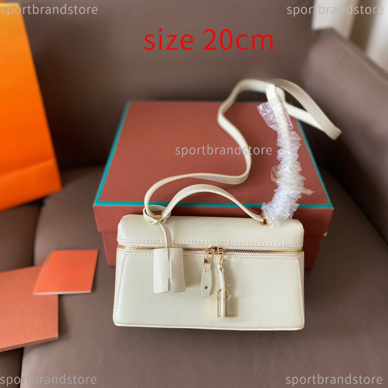 Box Bag Top Quality Vanity Case Bag Designer Bag Women Handbag Leather Metal Zipper Shoulder Bag Messenger Bag Extras Pocket Tote Bag Lunch Box Lorolies Piano Bag L19
