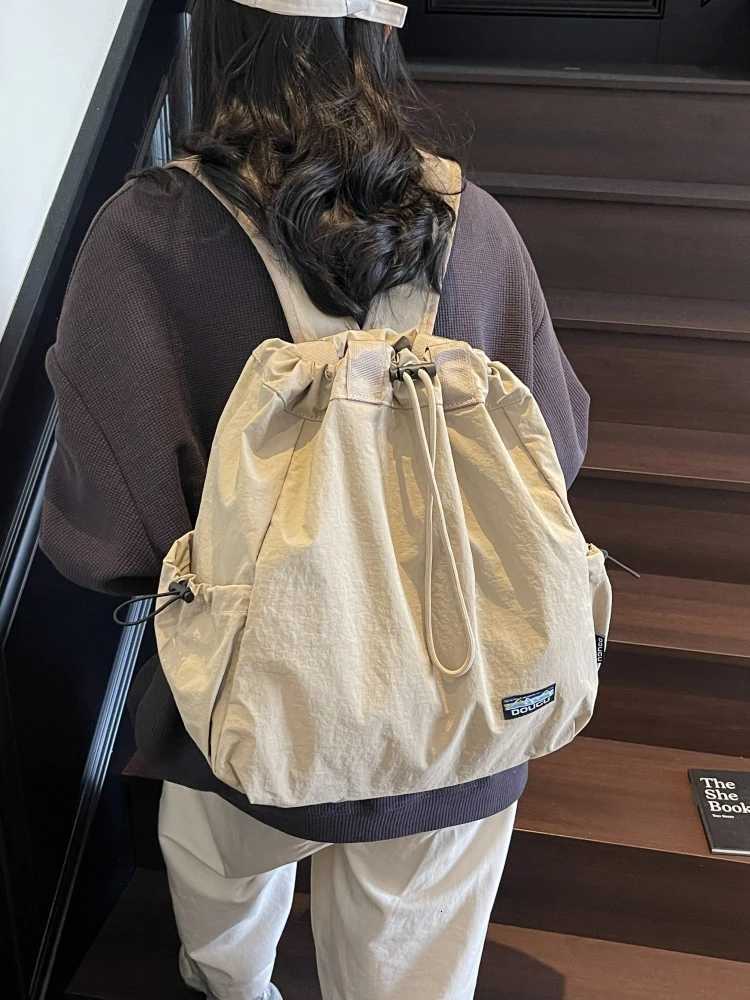 Large Capaci Dstring Womens Bapa 2025 New Outdoor Travel Tote Bag Lazy Sle Soft oulder Strap Buet ape Y250819