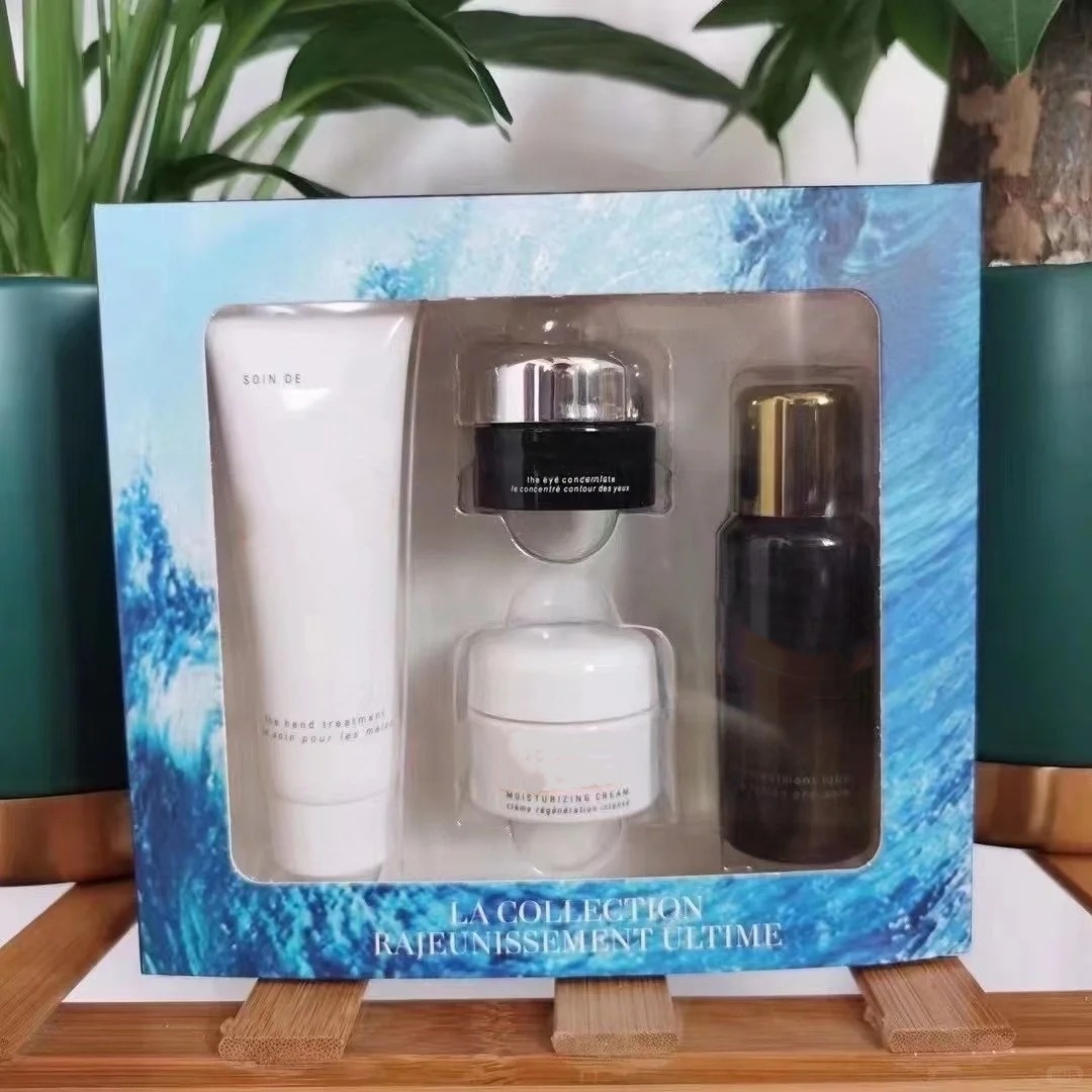 4pcs/set With Gift Box Skin Care Set Travel Exclusive Replasty Night Care Cream Deep Regenerating Essence Powercell Serum