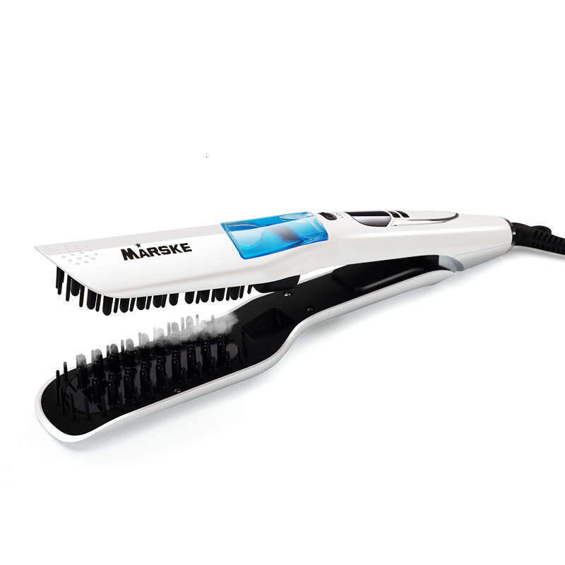 Steam Straightening Brush Ceramic Electric Straightener Wet And Dry Dual-Use Negative-Ion Hair Spray