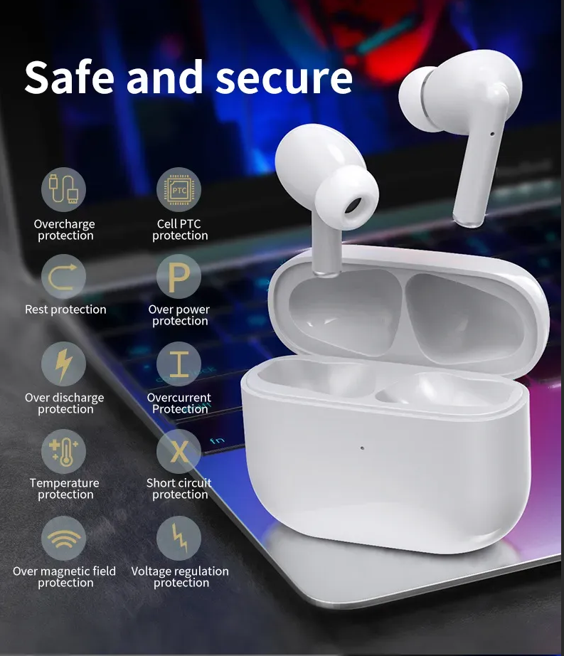 New Bluetooth Headphones pods 7ANC Earphones USB-C Pro 4 With anc wireless Earphones pods 7rd Headset Intelligent Touch