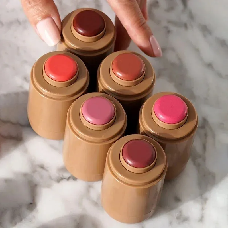 2 pcs Wholesale 7 Colors Blush Makeup 5.3g Face Cheek Stick Beauty Cosmetics Piggy Freckle Toasted Teddy Sleep Girl Juice Box Spicy Marg Long Lasting good quality