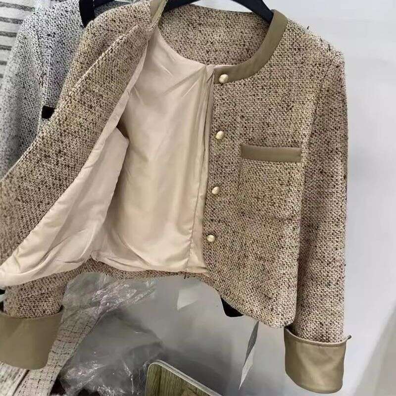 Women's Clothing short women's jacket autumn and winter gentle slim woven top