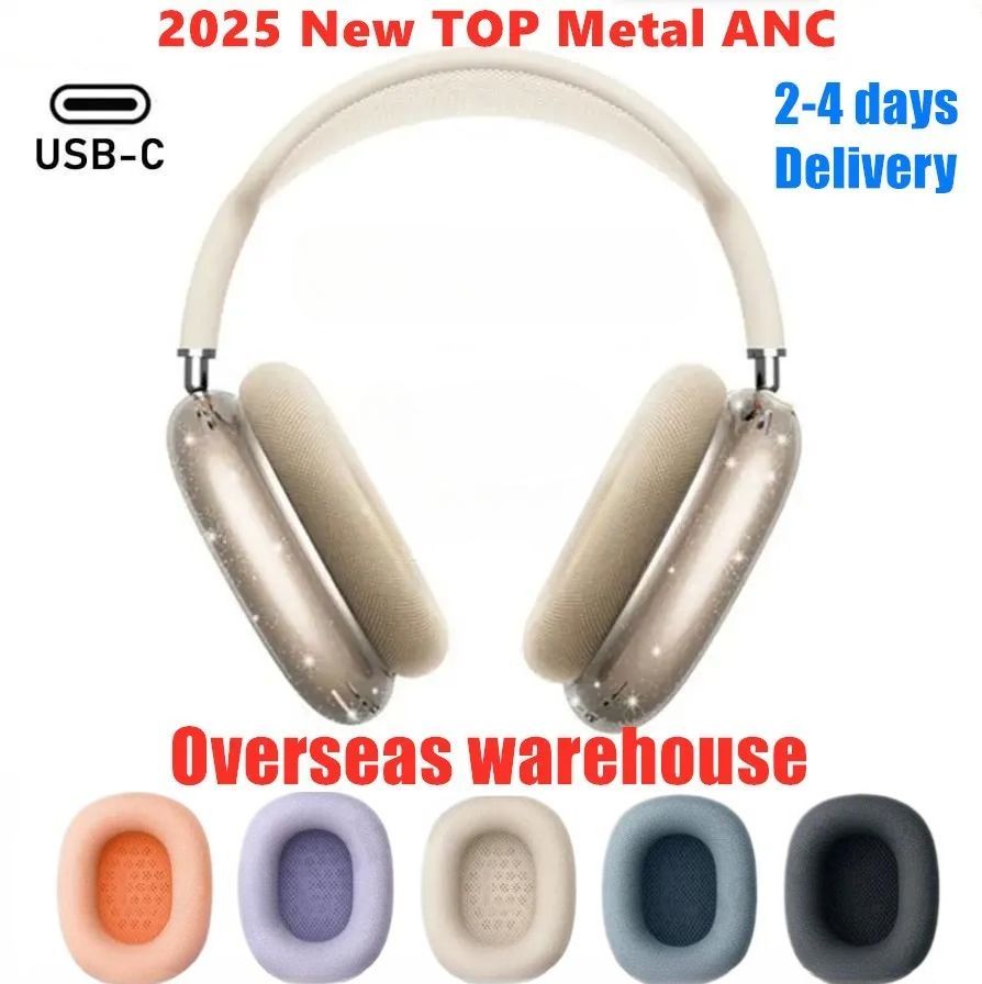New For Airpods Max ANC Wireless Headphone Accessories Transparent TPU Solid Silicone Waterproof Protective Case Max Headphones Headset Cover Case