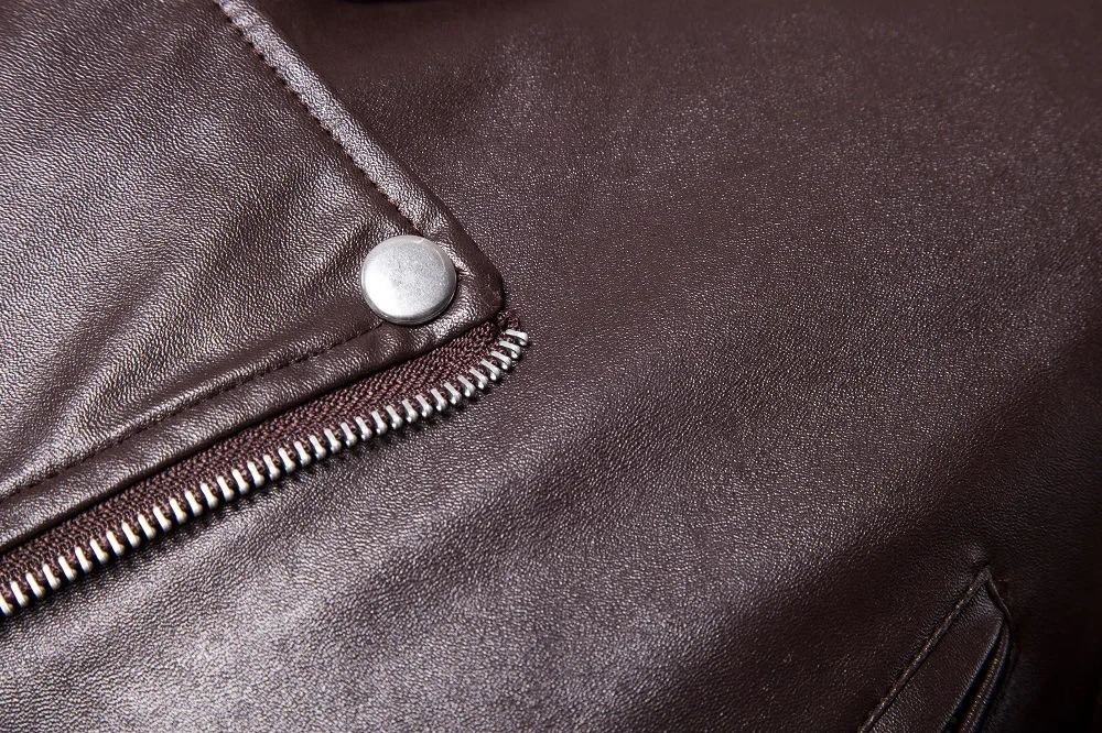 Mens Pu Leather Jacket Lapel Collar Zipper Motorcycle Casual Slim Windproof Coats Punk Rock Thick Blazer Outwear 250815