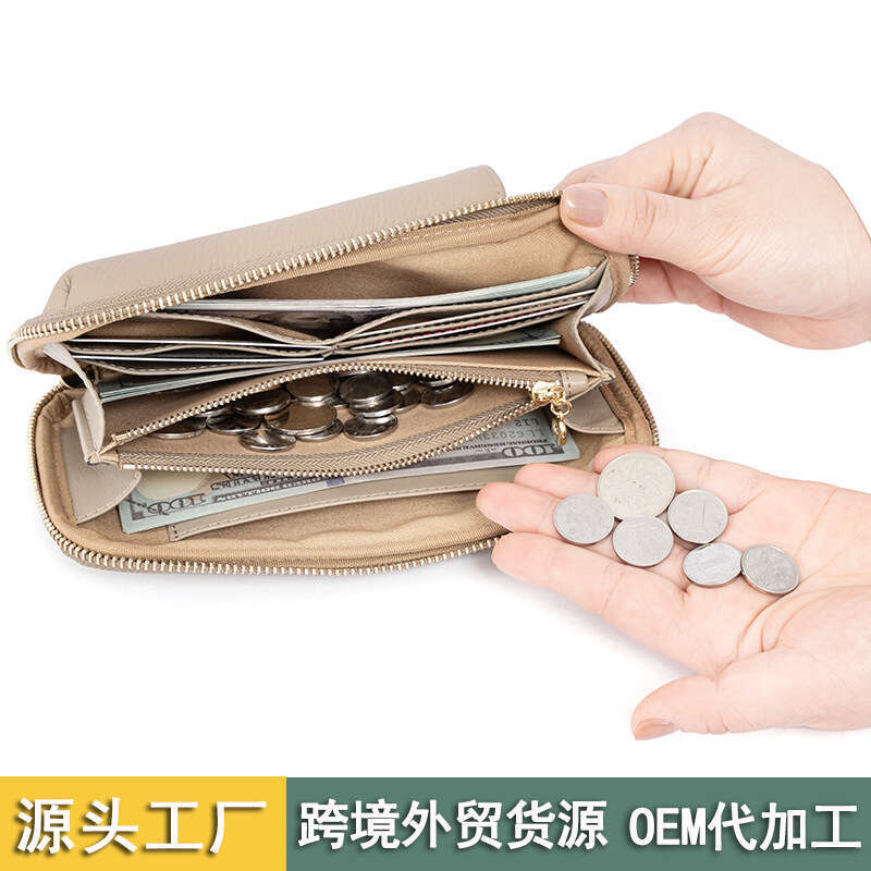 Mobile Phone Bag for Women, Korean and Japanese Style, Fresh Vertical Design, Solid Color, Zipper Mini Shoulder Crossbody Bag, Large Capacity Wallet d