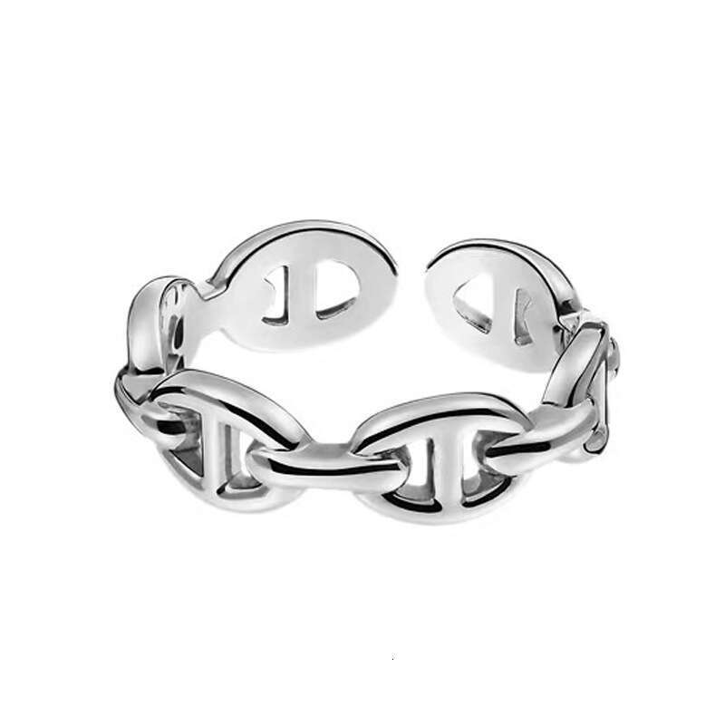 Pig Nose Open Ring for Women Ins Cold Style Cool Exaggerated Fashion Hip Hop Personality Rings Qingdao