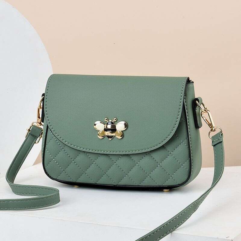 Ins Crossbody Soft Leather Small Round Fashion Simple New Women's Shoulder Bag Trendy Korean Version Fresh Style