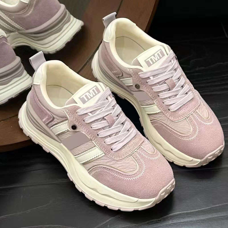 2025 Summer New Style Dexun Versatile Fashionable Height-Increasing Casual Waffle Sneakers for Petite Women, Dad Shoes