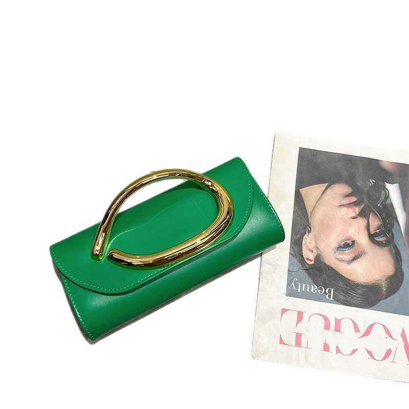 Fashionable Gold Handbag Spring New Hot-Selling Simple Textured Crossbody Bag Box Bag