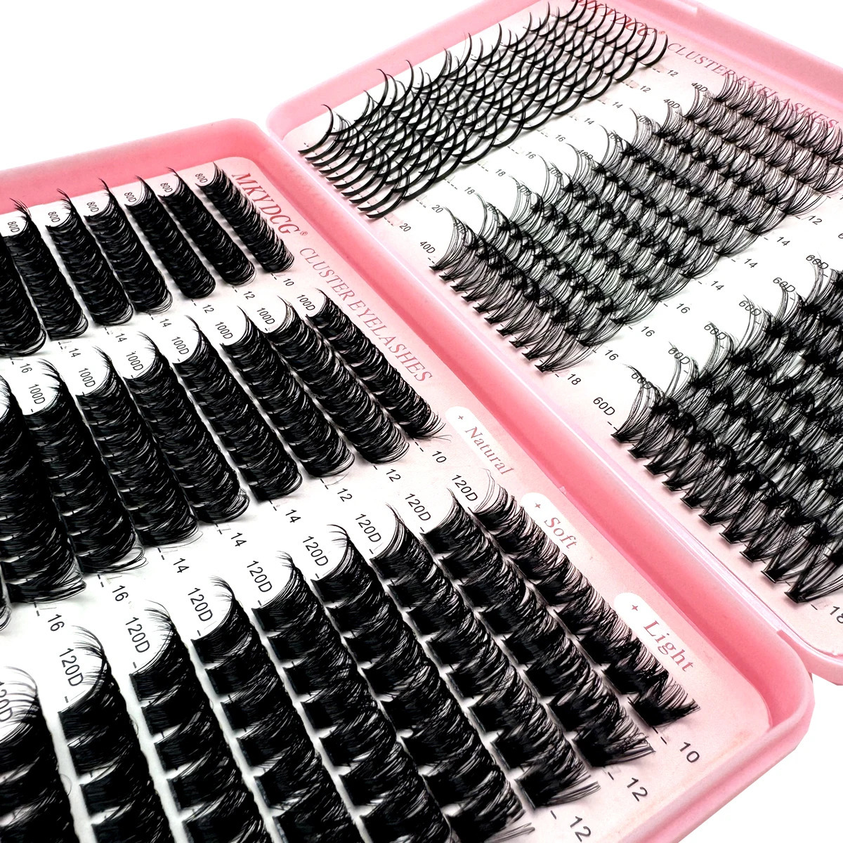 60D100D Cluster Eyelash s with Lash Spikes Clusters Wispy Eyelashes Fluffier Individual Lashes 250811