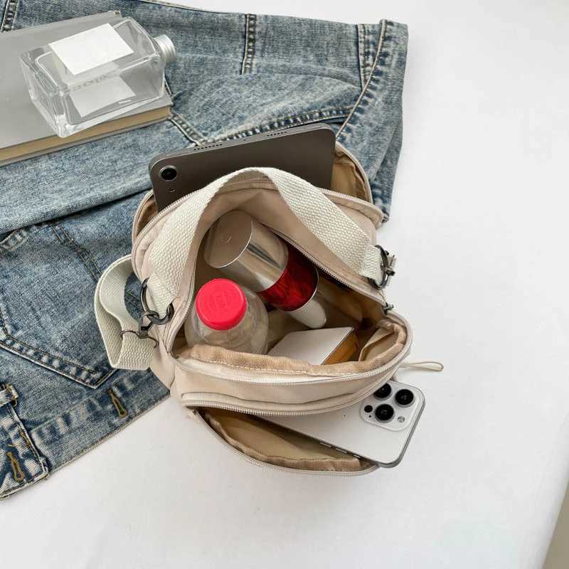 Fashion Simple Ladies Shoulder Bag Large Capacity Oxford Cloth Multi-Layer Crossbody Bag Durable Ladies Commuter Backpacks Y250819