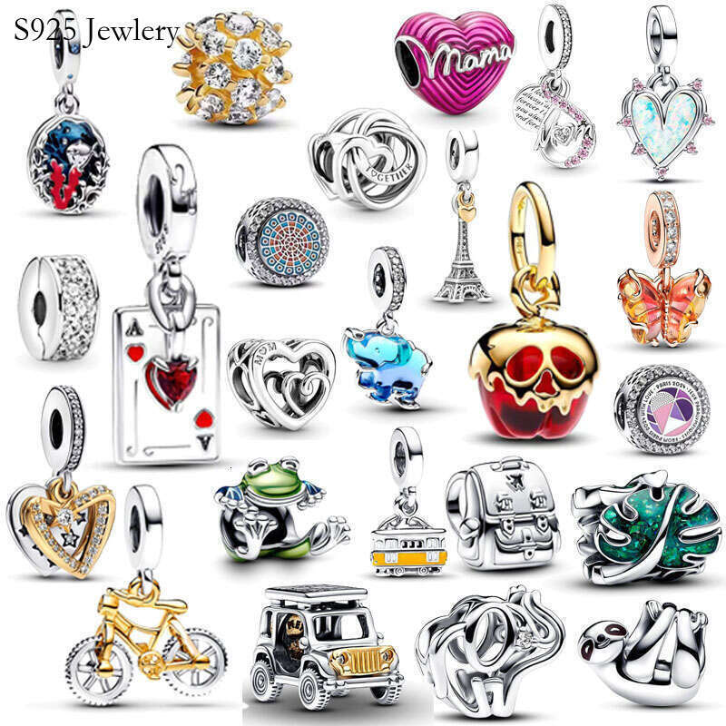 Fashion hot selling Halloween pumpkin Bead Pendant 925 Silver Skeleton Witch Charms Bead Fit Bracelet Necklace Women DIY Jewelry Gift Wholesale