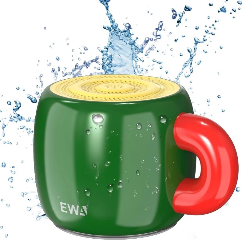 EWA Mini Wireless Bluetooth 5.4 Speaker Bass Sound,Daily Waterproof Speaker,Portable Metal Speaker MP3 Player 700mAh HiFi Sound