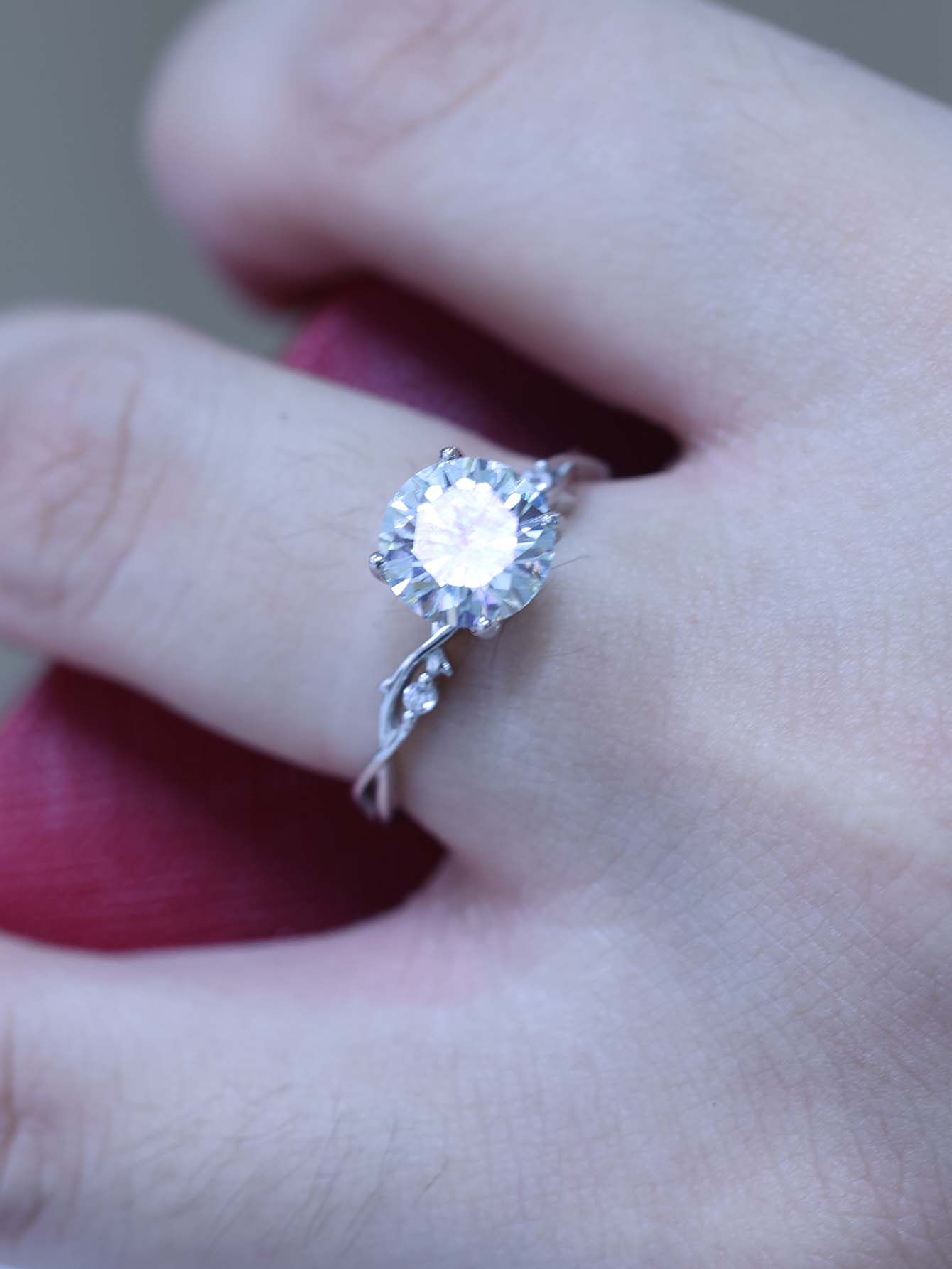 MT 3ct Moissanite Rings for Women 925 Sterling Silver Art Deco Ring Stackable Promise Engagement Rings Factory Wholesale