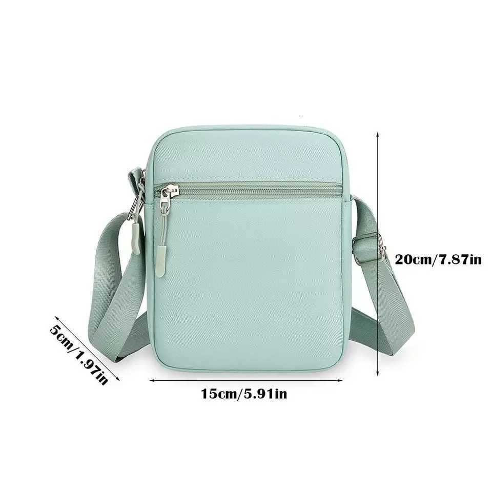 New fashion crossbody bag mini double-sided zipper shoulder bag multi-compartment simple shoulder bag Y250819