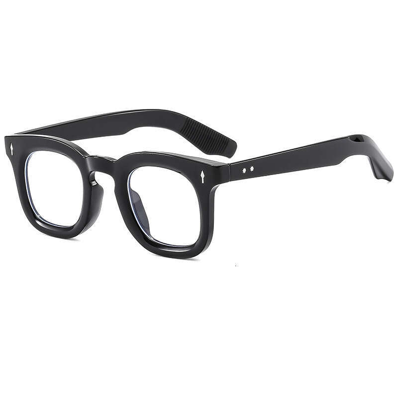 Men's Square Leopard Print Frame Travel Fashion Glasses Rivet New Style Designer Women's Sunglasses