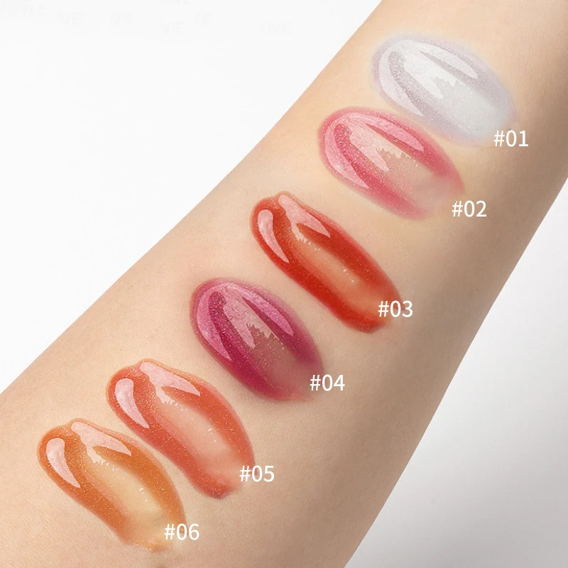 MAGIC CASA 6Piece Set WaterGloss Jelly Lip Oil Plumping Hydrating Makeup Base LongLasting Moisture 250809