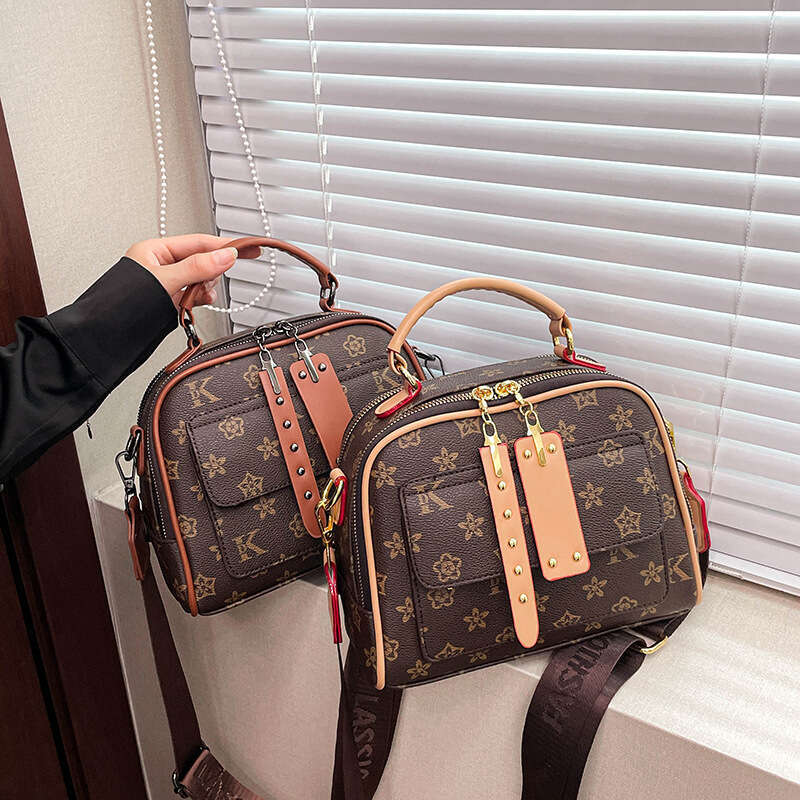 2025 New Designer Crossbody Tote Bags for Women Street Style Handbag Korean Fashion Color-Block Shoulder Bags