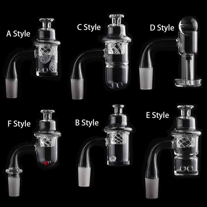 Non Full Weld Beveled Edge Round/Flat Bottom Quartz Banger 25mmOD 10mm 14mm 18mm 45&90 Quartz Banger Nails For Glass Water Bongs Dab Rigs Pipes