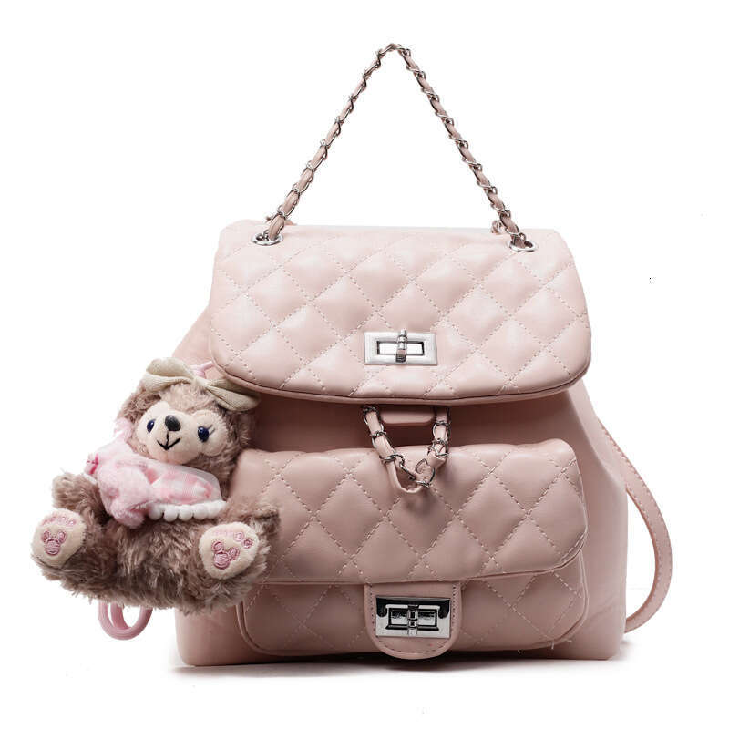 Bucket Drawstring Bag for Women Korean Bags Version Ins Trendy Fashion Small Chanel Style Quilted Backpack Designer 2025 Spring High-end Feel