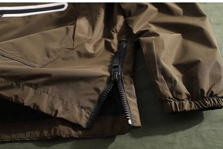 Outdoor Professional Men's Windproof and Waterproof Flight Jacket Half Zipper Pullover Hoodie Loose Hooded Assault Sweater